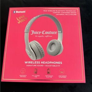 Juicy couture, wireless headphones, Bluetooth compatible ￼